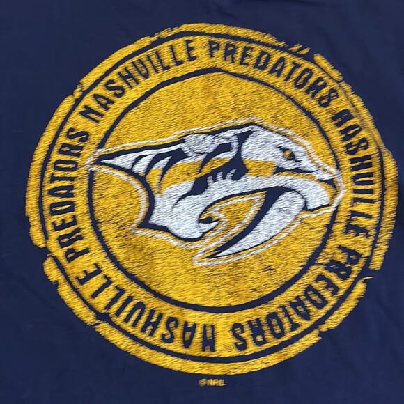 Nashville Predators Yellow and Blue Weber #6 T-Shirt Women’s Size Small - Picture 2 of 4